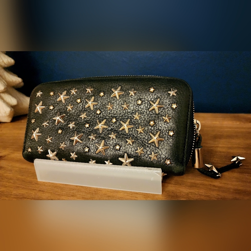Jimmy Choo Filipa Star Studded Wallet EUC